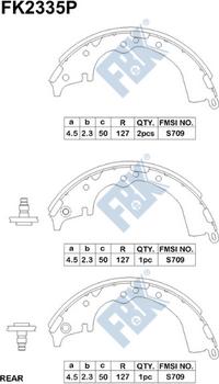 FBK FK2335P - Əyləc Başlığı Dəsti furqanavto.az