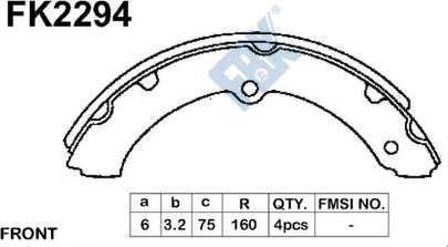 FBK FK2294 - Əyləc Başlığı Dəsti furqanavto.az