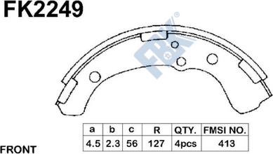 FBK FK2249 - Əyləc Başlığı Dəsti furqanavto.az