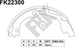 FBK FK22300 - Əyləc başlığı dəsti, dayanacaq əyləci furqanavto.az