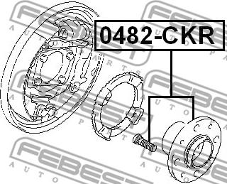 Febest 0482-CKR - Təkər Qovşağı furqanavto.az