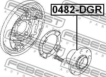 Febest 0482-DGR - Təkər Qovşağı furqanavto.az