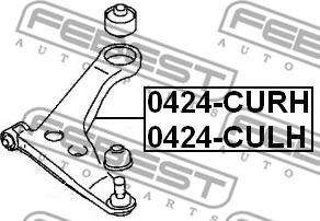 Febest 0424-CURH - Yolun idarəedici qolu www.furqanavto.az