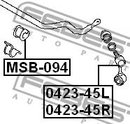 Febest 0423-45R - Çubuq / Strut, stabilizator furqanavto.az