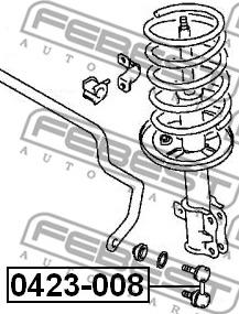 Febest 0423-008 - Çubuq / Strut, stabilizator www.furqanavto.az