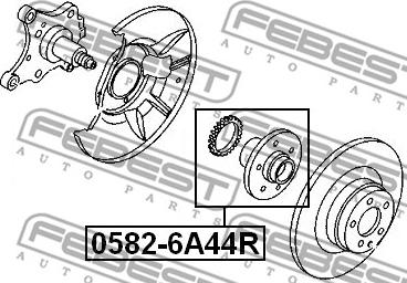 Febest 0582-6A44R - Təkər Qovşağı furqanavto.az