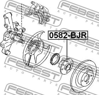 Febest 0582-BJR - Təkər Qovşağı furqanavto.az