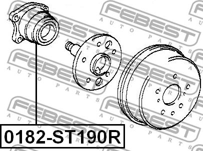 Febest 0182-ST190R - Təkər Qovşağı furqanavto.az