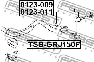 Febest 0123-009 - Çubuq / Strut, stabilizator furqanavto.az