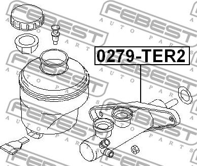 Febest 0279-TER2 - Əyləc Baş Silindr furqanavto.az