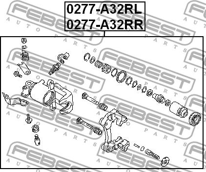 Febest 0277-A32RR - Əyləc kaliperi furqanavto.az