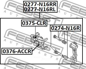 Febest 0277-N16RL - Əyləc kaliperi furqanavto.az