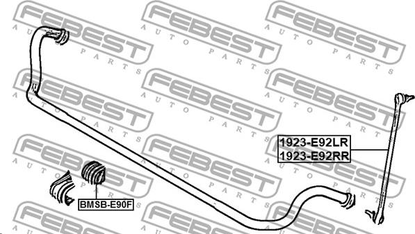 Febest 1923-E92FL - Çubuq / Strut, stabilizator furqanavto.az