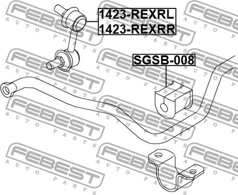 Febest 1423-REXRR - Çubuq / Strut, stabilizator furqanavto.az