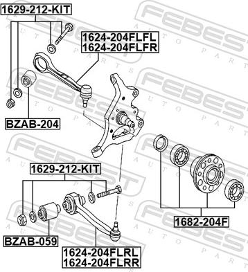 Febest 1624-204FLFR - Yolun idarəedici qolu furqanavto.az