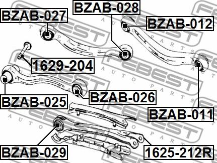 Febest 1625-212R - Yolun idarəedici qolu furqanavto.az