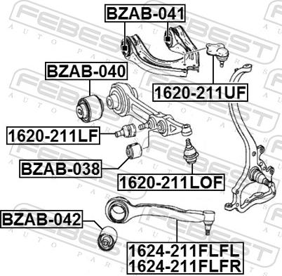 Febest 1624-211FLFL - Yolun idarəedici qolu furqanavto.az