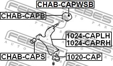 Febest 1024-CAPLH - Yolun idarəedici qolu furqanavto.az