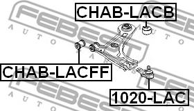 Febest CHAB-LACFF - Nəzarət Kolu / Arxa Qol furqanavto.az