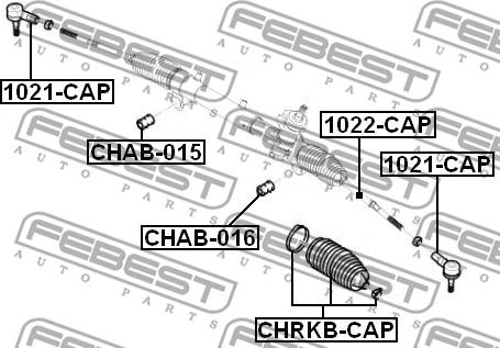 Febest 1021-CAP - Bağlama çubuğunun sonu furqanavto.az