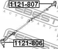 Febest 1121-807 - Bağlama çubuğunun sonu furqanavto.az