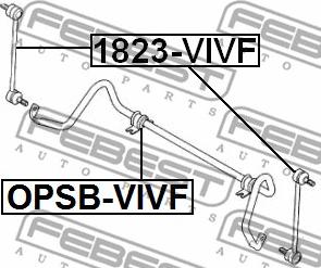 Febest 1823-VIVF - Çubuq / Strut, stabilizator furqanavto.az