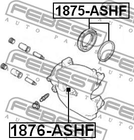 Febest 1875-ASHF - Təmir dəsti, əyləc kaliperi furqanavto.az