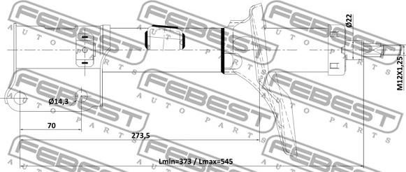 Febest 12110-021FR - Amortizator furqanavto.az