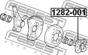 Febest 1282-001 - Təkər Qovşağı furqanavto.az