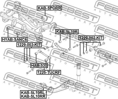 Febest 1225-TUCRF - Yolun idarəedici qolu furqanavto.az