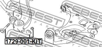 Febest 1729-001-KIT - Kamber Düzəldici Vint furqanavto.az