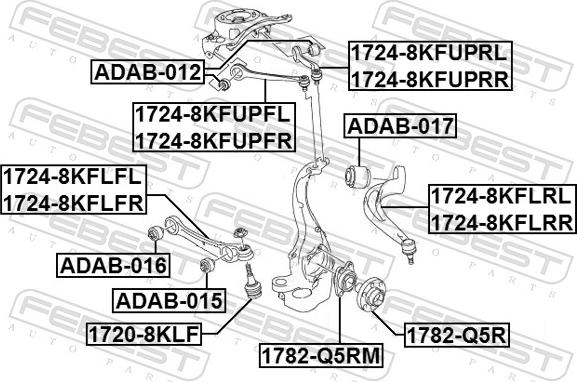 Febest 1724-8KFLFR - Yolun idarəedici qolu furqanavto.az