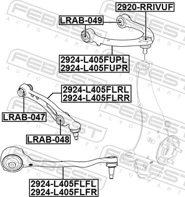 Febest 2924-L405FUPL - Yolun idarəedici qolu furqanavto.az