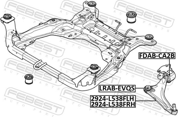 Febest 2924-L538FRH - Yolun idarəedici qolu furqanavto.az