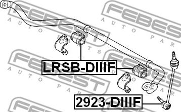 Febest 2923-DIIIF - Çubuq / Strut, stabilizator furqanavto.az