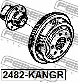 Febest 2482-KANGR - Təkər Qovşağı furqanavto.az