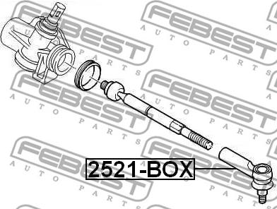 Febest 2521-BOX - Bağlama çubuğunun sonu furqanavto.az