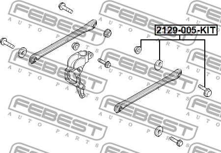 Febest 2129-005-KIT - Kamber Düzəldici Vint furqanavto.az