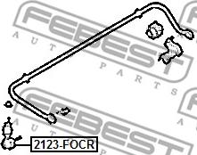 Febest 2123-FOCR - Çubuq / Strut, stabilizator furqanavto.az