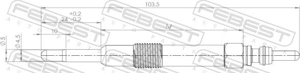 Febest 28642-003 - İşıqlandırma şamı furqanavto.az