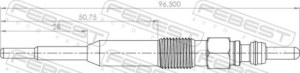 Febest 23642-007 - İşıqlandırma şamı furqanavto.az