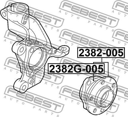 Febest 2382-005 - Təkər Qovşağı furqanavto.az