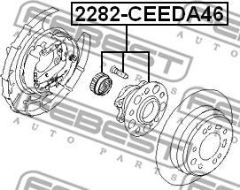 Febest 2282-CEEDA46 - Təkər Qovşağı furqanavto.az