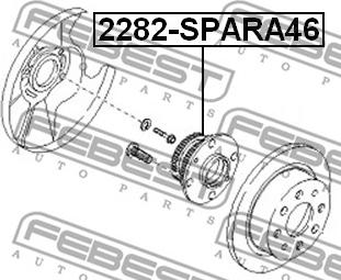 Febest 2282-SPARA46 - Təkər Qovşağı furqanavto.az