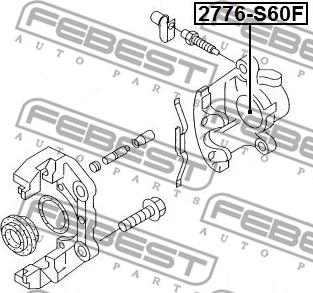 Febest 2776-S60F - Piston, əyləc kaliperi furqanavto.az