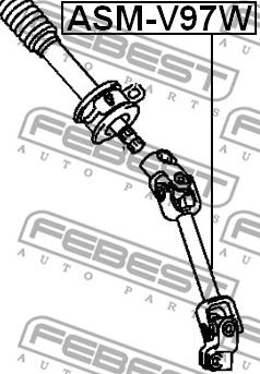 Febest ASM-V97W - Sükan şaftı furqanavto.az