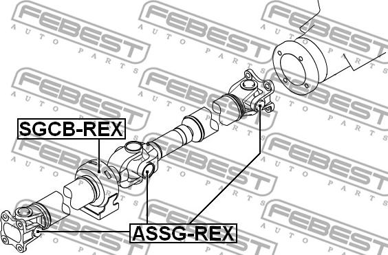 Febest ASSG-REX - Elastik disk, dayaq valının birləşməsi furqanavto.az