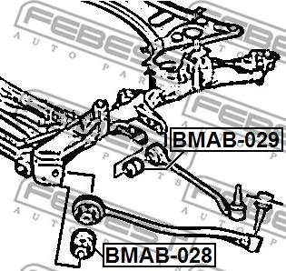 Febest BMAB-029 - Nəzarət Kolu / Arxa Qol furqanavto.az