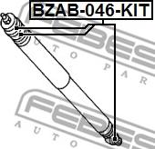 Febest BZAB-046-KIT - Montaj dəsti, amortizator furqanavto.az