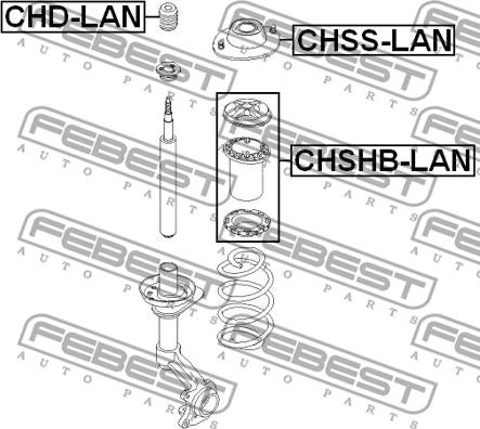 Febest CHSS-LAN - Üst Strut Montajı furqanavto.az